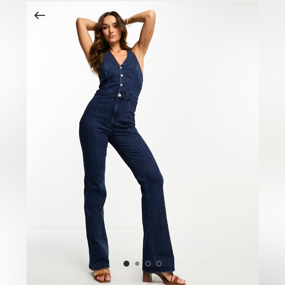 Denim Boot Cut Jumpsuit